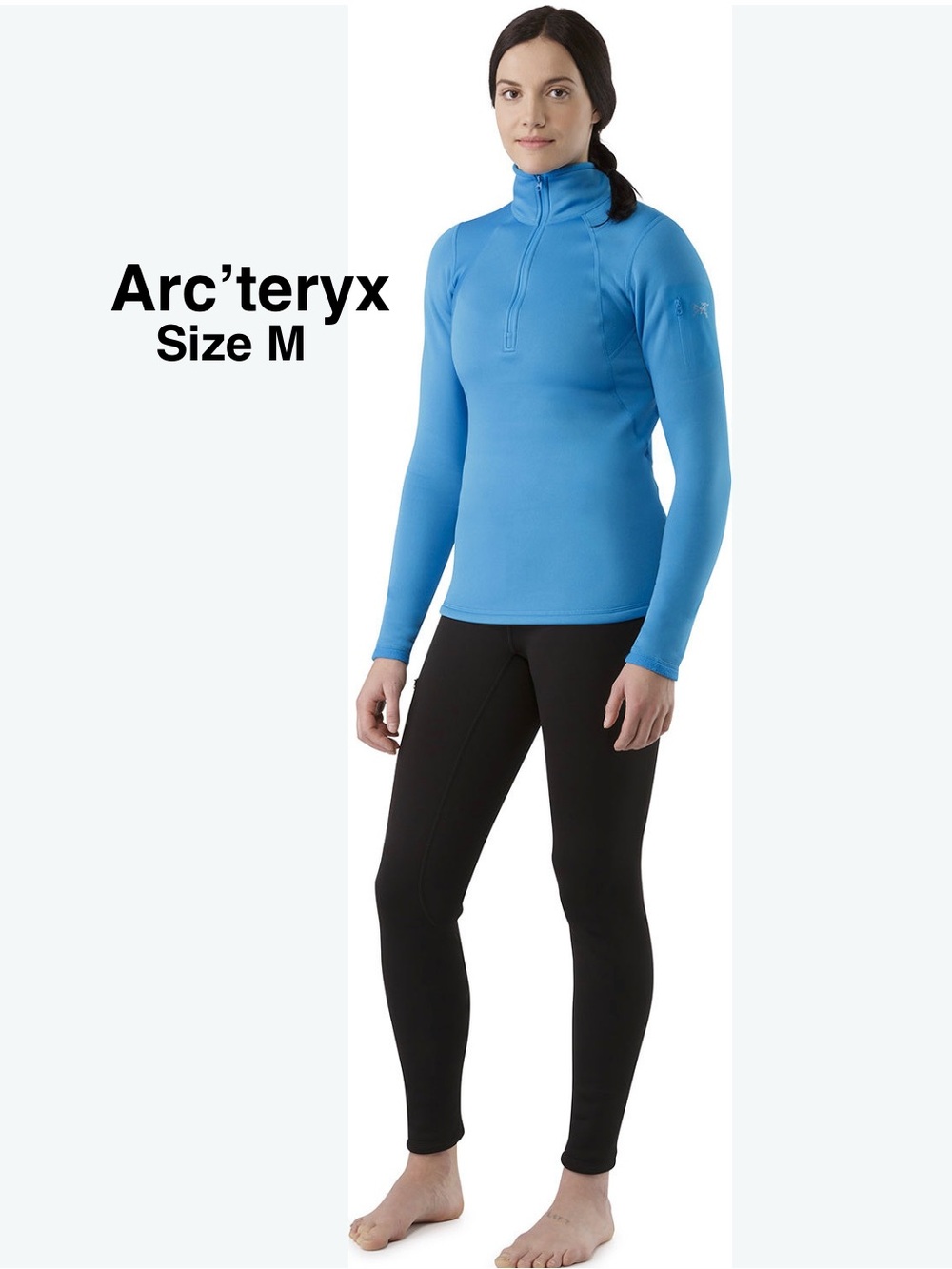 ARC'TERYX Women's Rho AR
Zip Neck Fleecepullover Blue Size M ⭐️⭐️⭐️⭐️